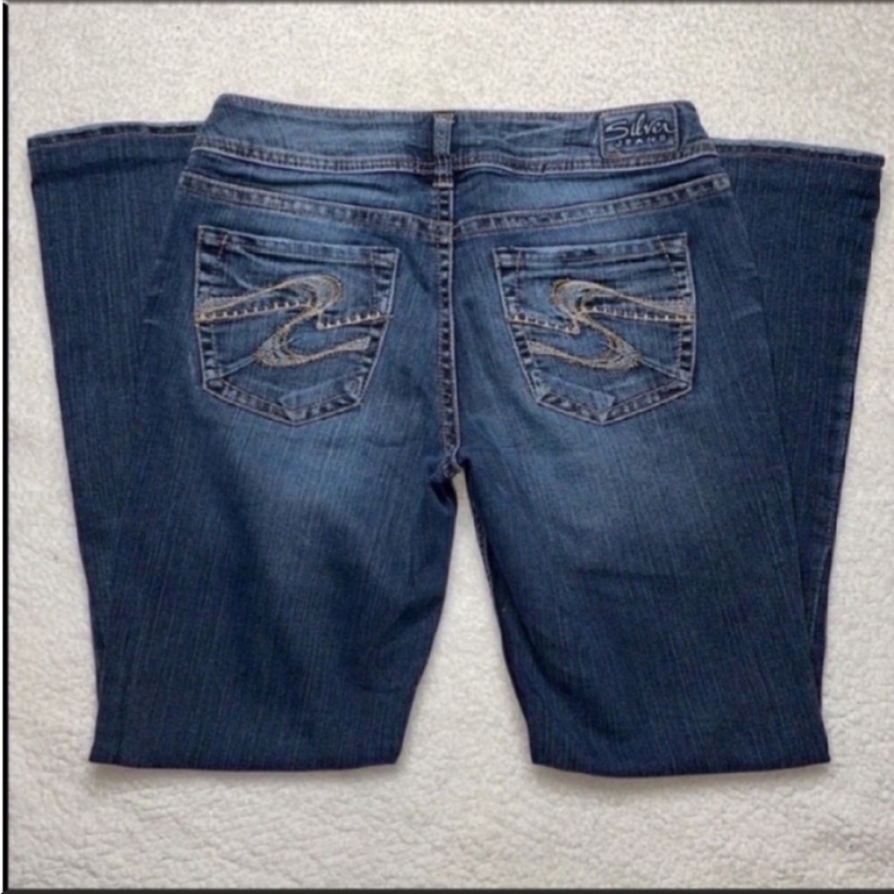 Silver Jeans Dark Blue Bootcut Women Jeans 28x29 - Picture 7 of 11